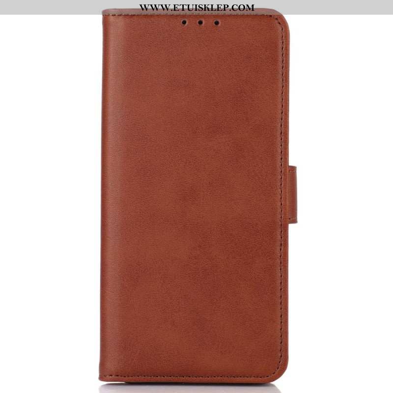 Etui Folio do iPhone 15 Plus Efekt Skóry